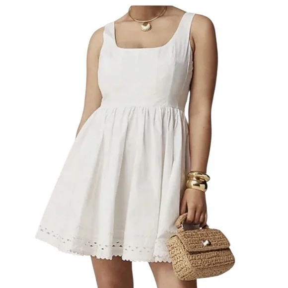 J. crew Fit-and-flare mini dress w/ Rick Rack Trim - Picture 2 of 11